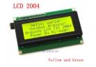Arduino IIC/I2C 2004 LCD Module Yellow and Green screen 5V