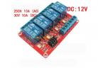 Relay&Relay Module 4 relay module with opto isolation, high and low trigger  5V/9V/12V24V factory