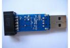  51AVR MCU download cable, USBASP USBISP download, red and blue lights, support win7 factory