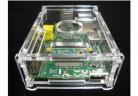 New product 3 IN 1 Rev 2.0 512 ARM Raspberry Pi Project Board Model B + 3 heat sinks + 1 board case All 5pcs/lot factory