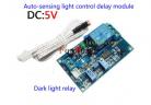 5v/ 12v /24vAuto-sensing light control delay module; adjustable sensitivity and delay automatic