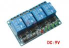 Relay&Relay Module 4 channel relay module with opto isolation, expansion boards low level trigger 5V/9V/12V/24V factory