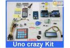 Electronic Project Starter Kit Uno Crazy kit RFID i2c lcd SD RTC 1307 EEPROM IR Matrix keypad Leds w