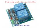 2-way relay module with opto isolation,Expansion board high  level  trigger 5V/9V/12V/24V