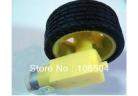Deceleration DC motor + supporting wheels , a / smart car chassis, motor / robot car wheels