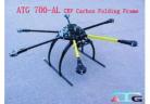  ATG 700-AL CRP Carbon Folding Frame Hex rotor Hexa Multicopter W/Tall landing rc helicopter part