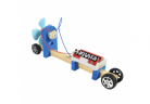 HOT DIY assembled F1 aerodynamic wooden toy car model kit 