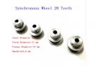 Synchronous Wheel 28 Teeth S2M Aluminum Alloy 3D Printer Parts