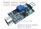 Sound sensor module, voice sensor, sound detection module, whistles module