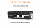 12 GPU Min ing Frame rig Open Air Frame Steel Computer Frame Rack Case Factory price