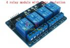 4 relay module with opto isolation support AVR/51/PIC microcontroller