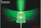 5mm Green  LED Round Light-emitting diode 